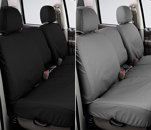 covercraft polycotton seat cover charcoal and gray